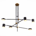 SL1604.432.06 Светильник потолочный ST-Luce Черный, Латунь/Черный LED 6*5W 3000K РОДРИГО