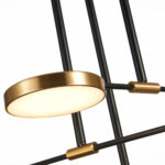 SL1605.403.06 Светильник подвесной ST-Luce Черный/Латунь, Белый LED 6*7,5W 3000K ФАРОНЕ — изображение 3