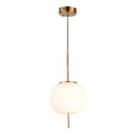 SL1621.203.01 Подвес ST-Luce Золотистый/Белый LED 1*13W 3000K ЛАКУС