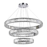 в наличии SL1622.103.03 Люстра подвесная ST-Luce Хром/Прозрачный LED 1*122W 4000K ТИВОЛИ - купить в интернет-магазине Светильники Торг