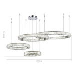 в наличии SL1622.103.04 Люстра подвесная ST-Luce Хром/Прозрачный LED 1*190W 4000K ТИВОЛИ - купить в интернет-магазине Светильники Торг