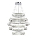 SL1622.103.05 Люстра подвесная ST-Luce Хром/Прозрачный LED 1*255W 4000K ТИВОЛИ