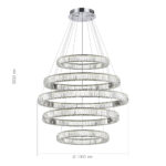 SL1622.103.05 Люстра подвесная ST-Luce Хром/Прозрачный LED 1*255W 4000K ТИВОЛИ — изображение 2