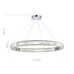 в наличии SL1622.183.01 Люстра подвесная ST-Luce Хром/Прозрачный LED 1*52W 4000K ТИВОЛИ - купить в интернет-магазине Светильники Торг