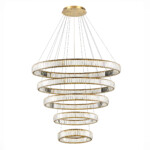 в наличии SL1622.313.05 Люстра подвесная ST-Luce Латунь/Прозрачный LED 1*285W 4000K ТИВОЛИ - купить в интернет-магазине Светильники Торг