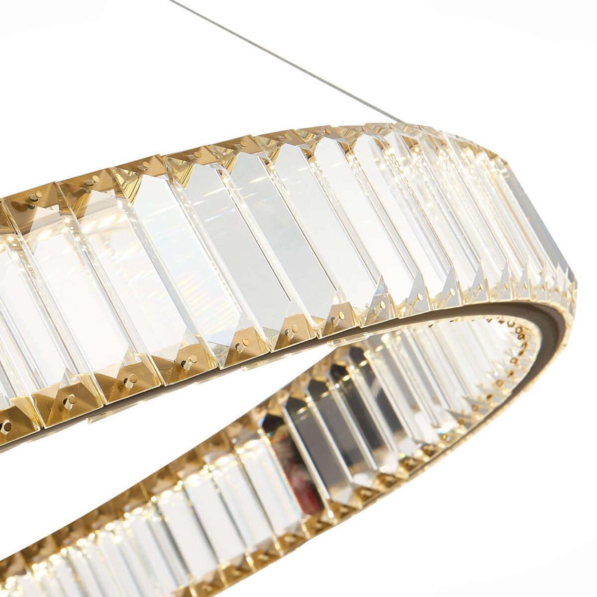 SL1622.363.01 Люстра подвесная ST-Luce Латунь/Прозрачный LED 1*40W 4000K ТИВОЛИ — изображение 3