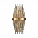 SL1628.301.02 Бра ST-Luce Латунь/Прозрачный, Латунь E14 2*40W TERAMO — изображение 2