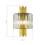 SL1635.301.02 Бра ST-Luce Латунь/Прозрачный E14 2*40W НАРИ — изображение 3