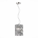 SL1656.103.01 Люстра подвесная ST-Luce Никель/Прозрачный E14 1*40W ЭПИКА — изображение 3