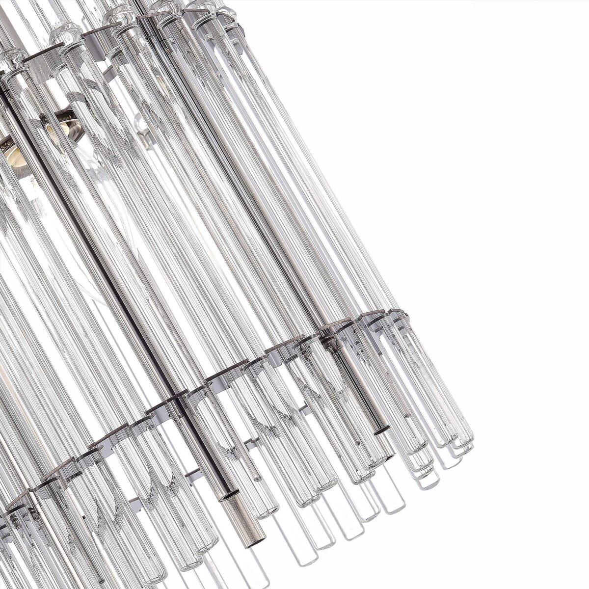 SL1656.103.01 Люстра подвесная ST-Luce Никель/Прозрачный E14 1*40W ЭПИКА — изображение 4