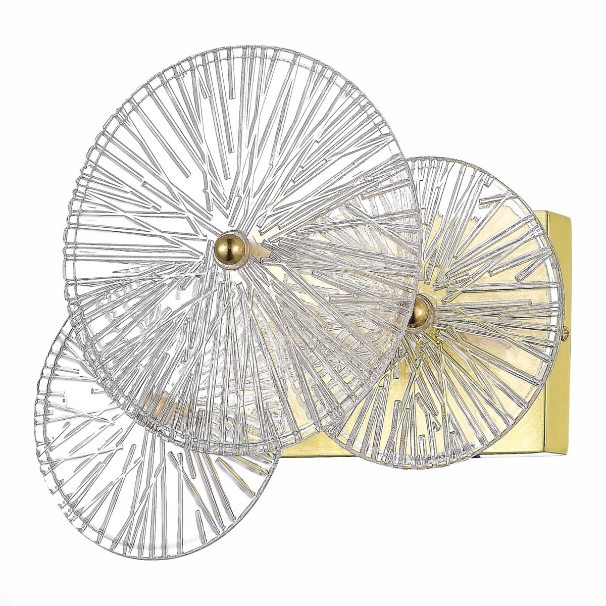 SL1657.201.01 Бра ST-Luce Золотистый/Прозрачный E14 1*40W FLERO — изображение 2