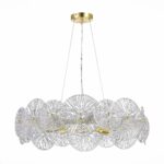 SL1657.203.08 Люстра подвесная ST-Luce Золотистый/Прозрачный E14 8*40W ФЛЕРО — изображение 2