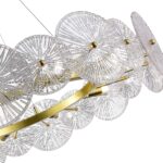 SL1657.203.10 Люстра подвесная ST-Luce Золотистый/Прозрачный E14 10*40W ФЛЕРО — изображение 3