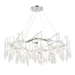 SL1660.103.12 Светильник подвесной ST-Luce Хром/Хром, Прозрачный G9 12*5W 4000K ТРИФОНИ