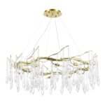 SL1660.203.12 Светильник подвесной ST-Luce Шампань/Шампань, Прозрачный G9 12*5W 4000K ТРИФОНИ — изображение 2