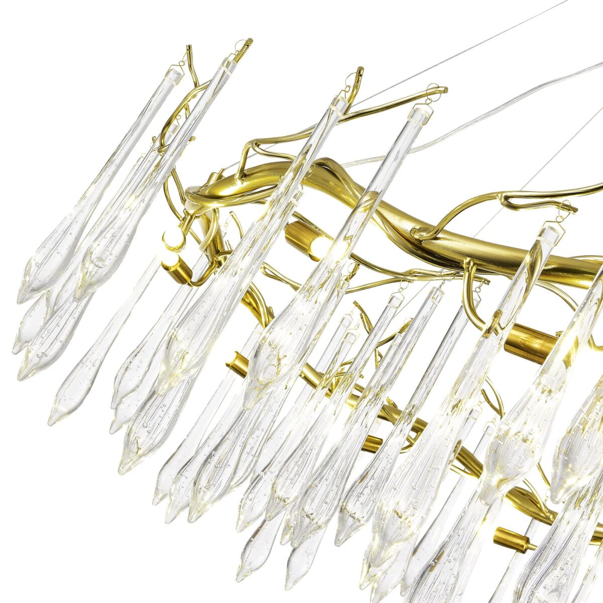 SL1660.203.12 Светильник подвесной ST-Luce Шампань/Шампань, Прозрачный G9 12*5W 4000K ТРИФОНИ — изображение 3