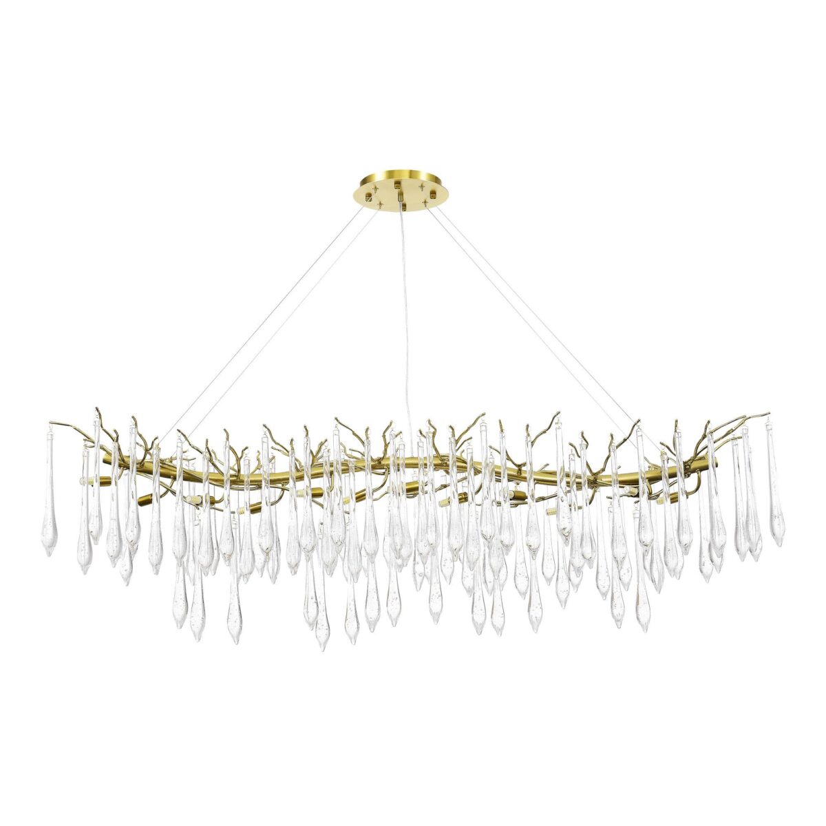 SL1660.213.12 Светильник подвесной ST-Luce Шампань/Шампань, Прозрачный G9 12*5W 4000K ТРИФОНИ — изображение 2