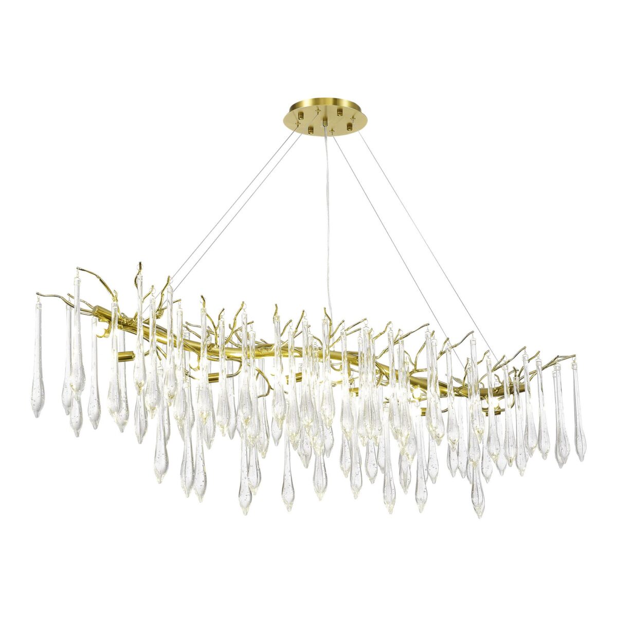 SL1660.213.12 Светильник подвесной ST-Luce Шампань/Шампань, Прозрачный G9 12*5W 4000K ТРИФОНИ — изображение 4