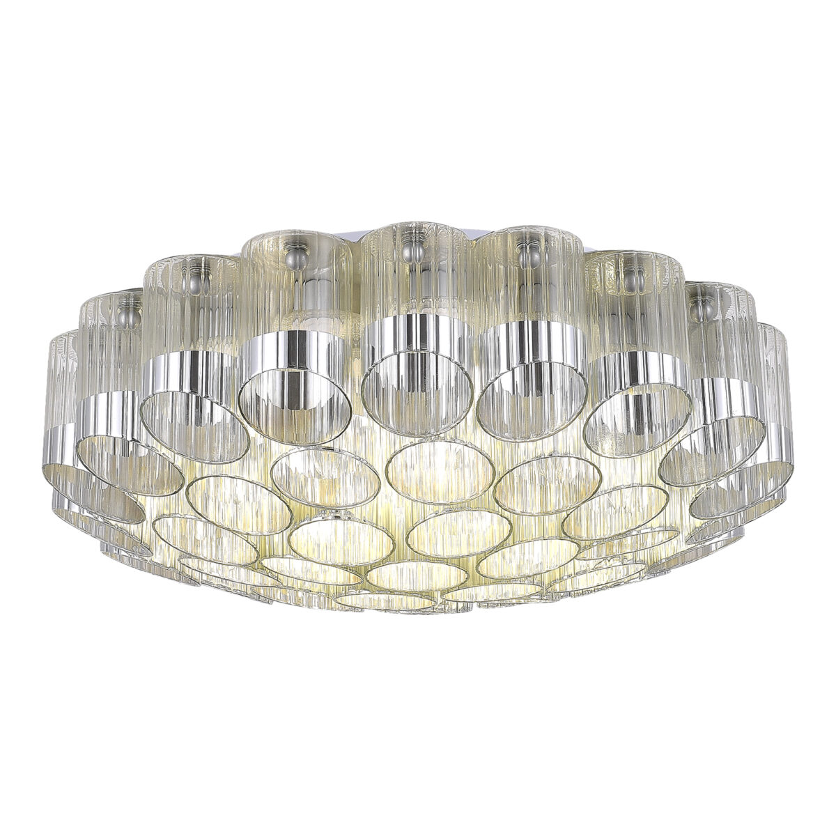 SL1662.102.19 Светильник потолочный ST-Luce Никель/Никель, Прозрачный E14 19*60W АККОРД — изображение 1