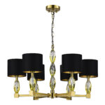 SL1759.303.06 Люстра подвесная ST-Luce Латунь/Черный E14 6*40W ЛИНГОТТИ — изображение 2