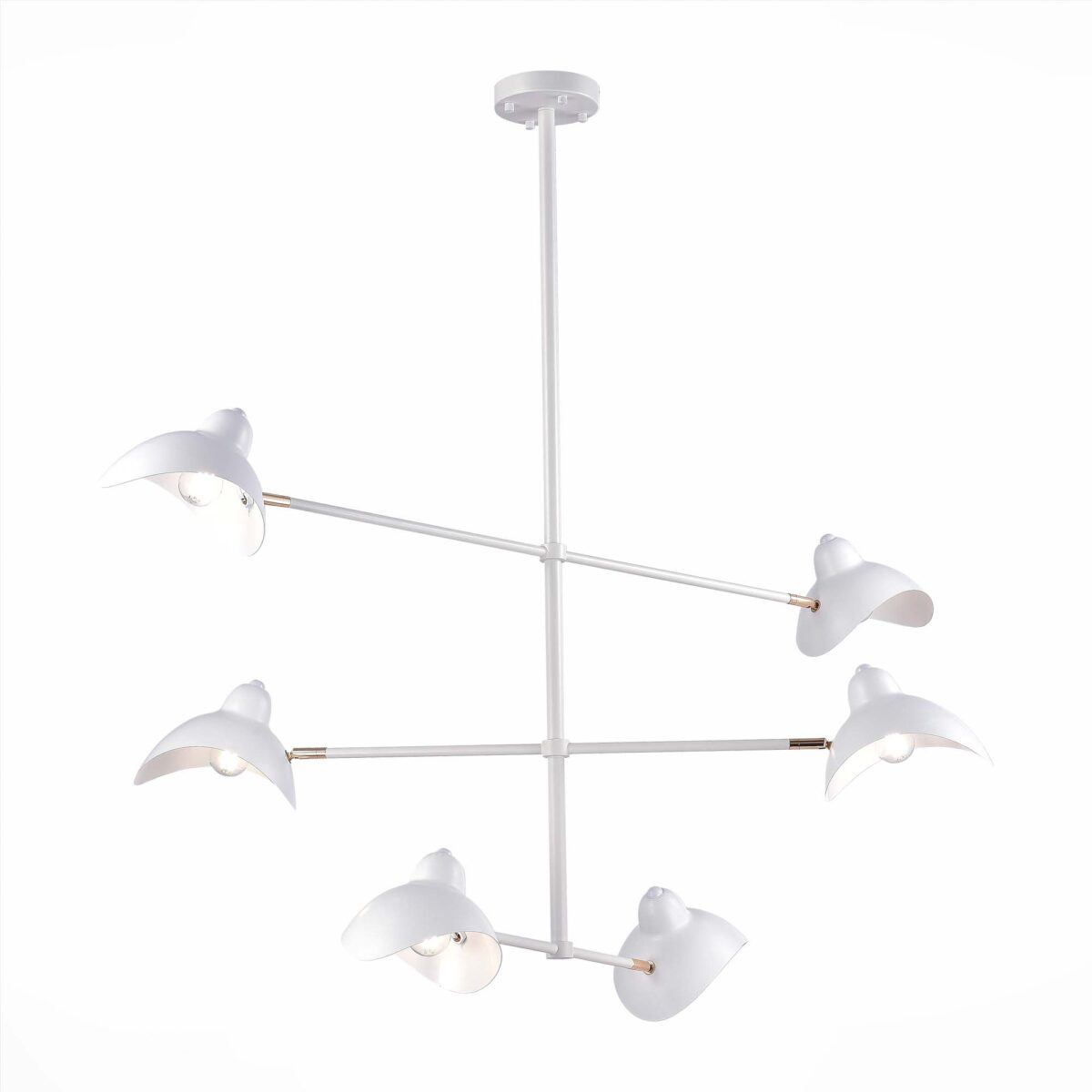 SL1801.503.06 Люстра подвесная ST-Luce Белый/Белый E14 6*60W МИННО — изображение 1