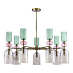 в наличии SL2000.202.07 Люстра потолочная ST-Luce Золотистый/Дымчатый E14 7*40W ДЖЕА - купить в интернет-магазине Светильники Торг