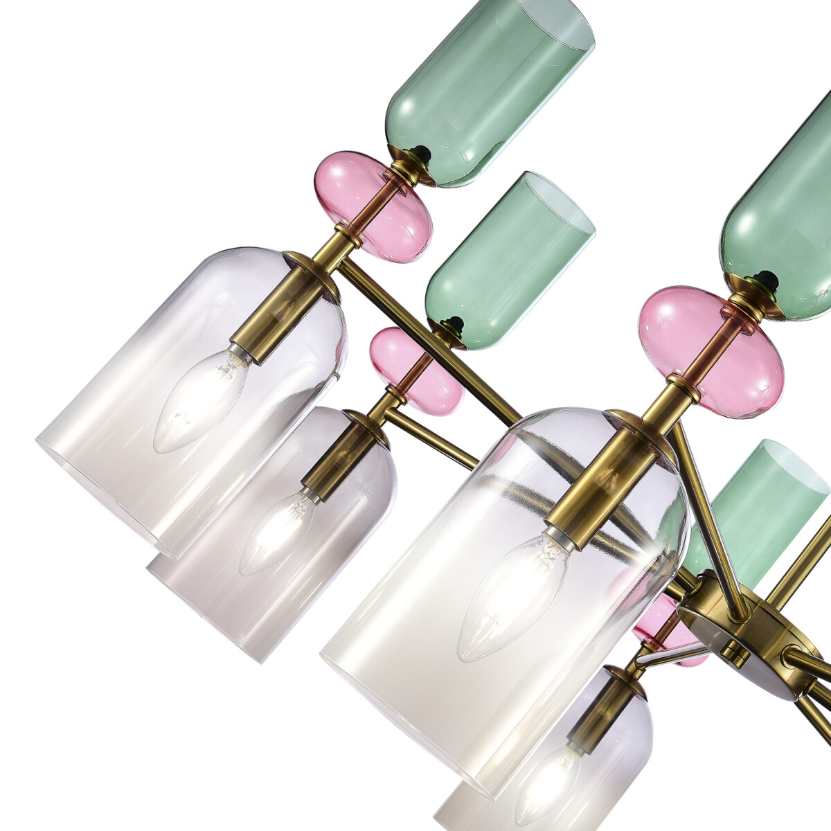 в наличии SL2000.202.07 Люстра потолочная ST-Luce Золотистый/Дымчатый E14 7*40W ДЖЕА - купить в интернет-магазине Светильники Торг