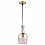 в наличии SL2000.223.01 Подвес ST-Luce Золотистый/Розовый E14 1*40W ДЖЕА - купить в интернет-магазине Светильники Торг