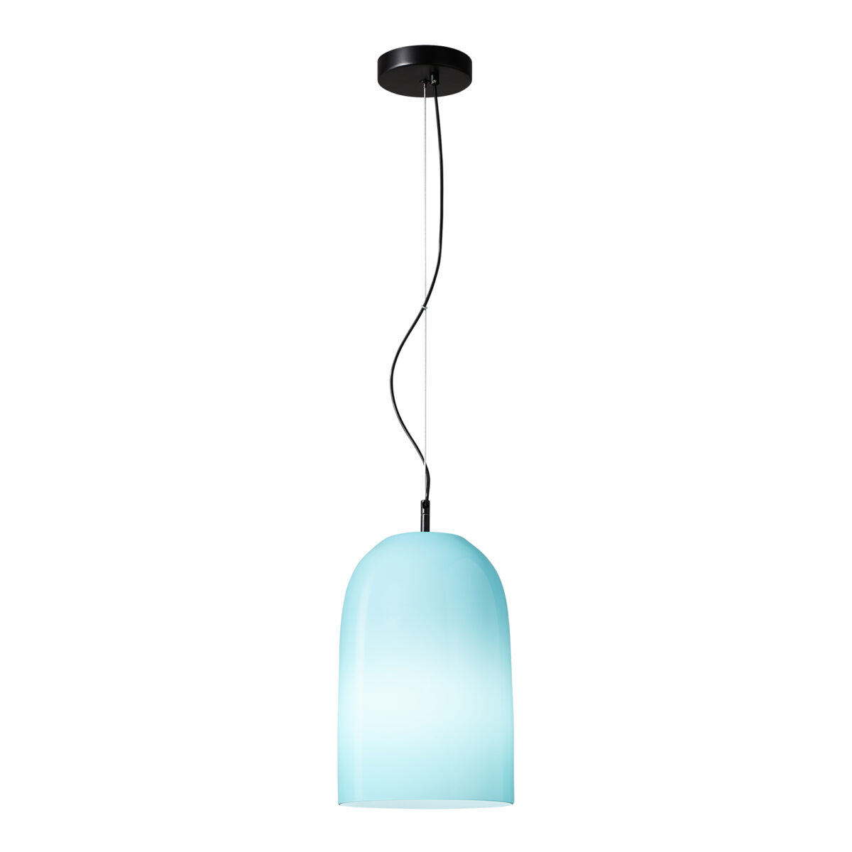 SL2001.403.01 Светильник подвесной ST-Luce Черный/Синий E27 1*60W МИЛО — изображение 1