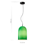 SL2001.413.01 Светильник подвесной ST-Luce Черный/Зеленый E27 1*60W МИЛО — изображение 3
