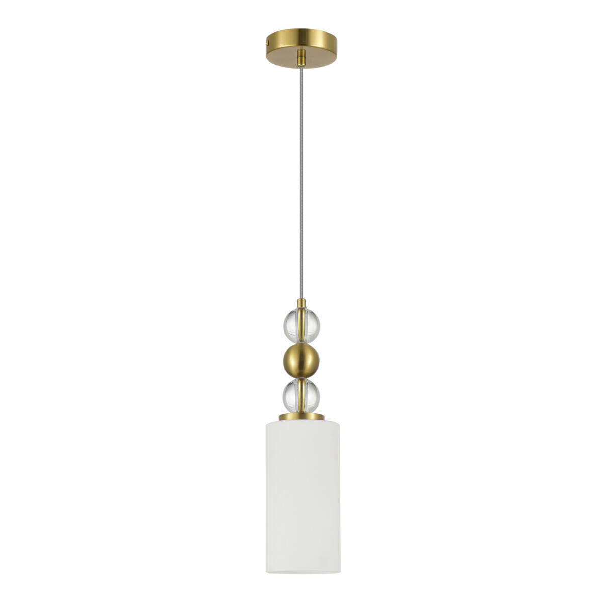 в наличии SL2003.303.01 Светильник подвесной ST-Luce латунь/белый E27 1*40W АВРОРА - купить в интернет-магазине Светильники Торг