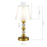 SL2003.304.01 Прикроватная лампа ST-Luce латунь/белый E27 1*40W АВРОРА — изображение 4