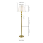в наличии SL2003.305.01 Торшер ST-Luce латунь/белый E27 1*40W АВРОРА - купить в интернет-магазине Светильники Торг