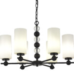 в наличии SL2003.403.06 Люстра подвесная ST-Luce черный/белый E27 6*40W АВРОРА - купить в интернет-магазине Светильники Торг