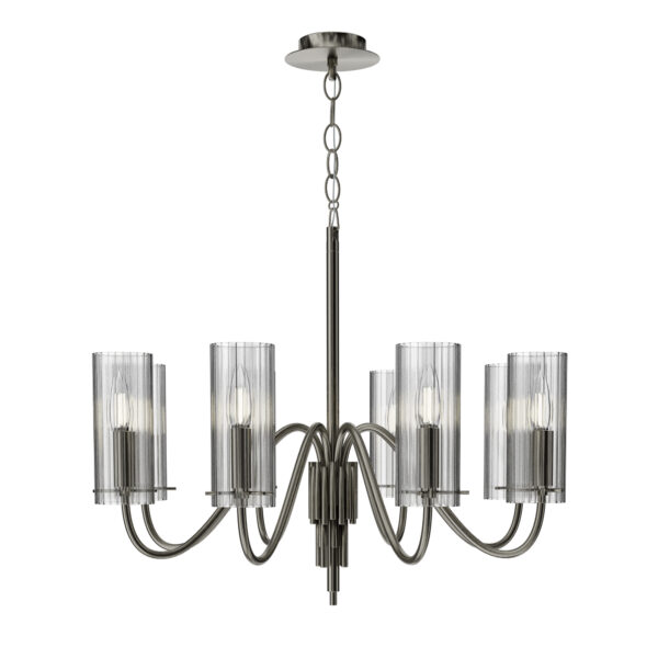 SL2005.103.08 Светильник подвесной ST-Luce никиль/прозрачный E14 8*40W САНТОРИ