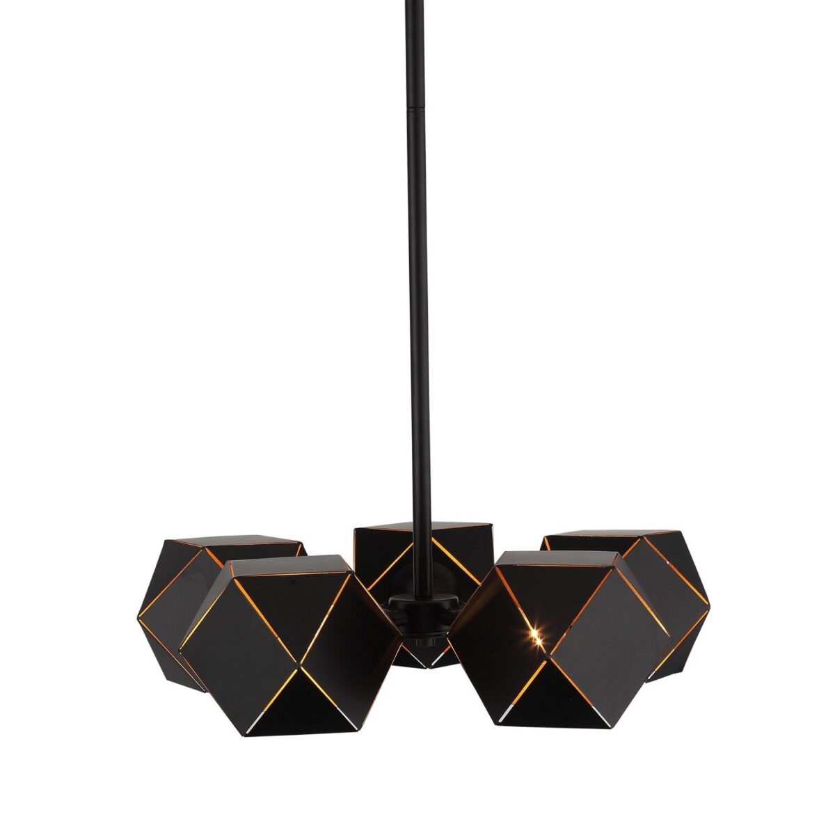 SL258.402.05 Люстра потолочная ST-Luce Черный/Черный, Золото E14 5*40W ЭНИГМА — изображение 2