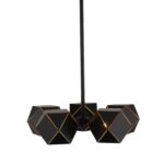 SL258.402.05 Люстра потолочная ST-Luce Черный/Черный, Золото E14 5*40W ЭНИГМА — изображение 2