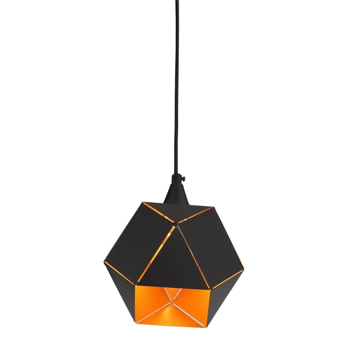 SL258.403.01 Светильник подвесной ST-Luce Черный/Черный, Золото E14 1*40W ЭНИГМА — изображение 2