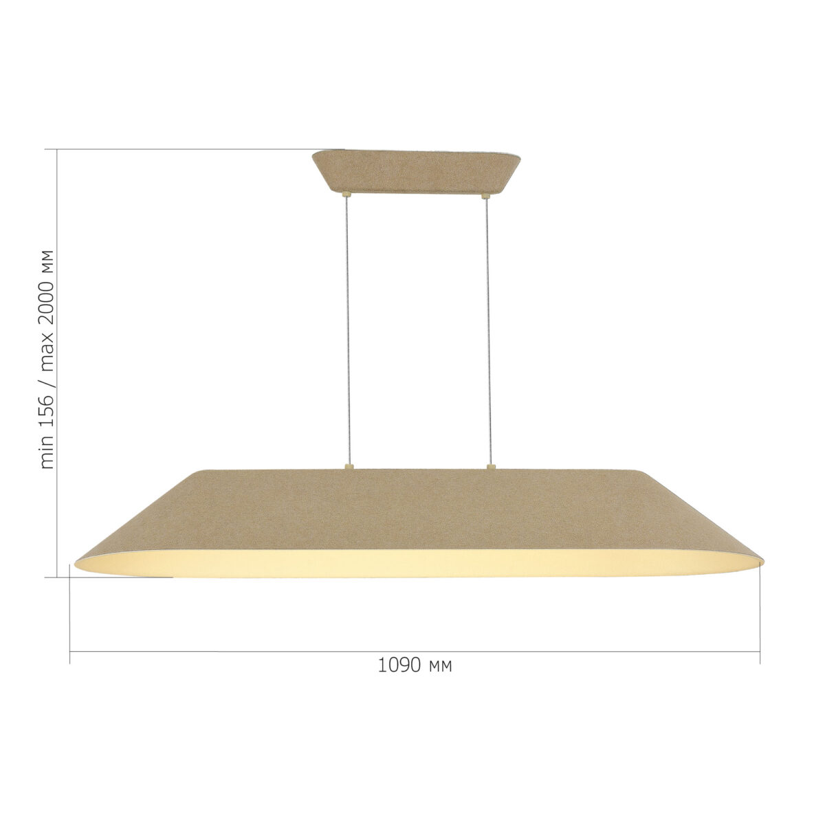 SL3001.813.01 Светильник подвесной ST-Luce Бежевый,Белый/Бежевый,Белый LED 1*32W СЕНТИТО — изображение 11