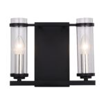 SL334.401.02 Бра ST-Luce Черный, Никель/Прозрачный E14 2*60W БИКЕРО