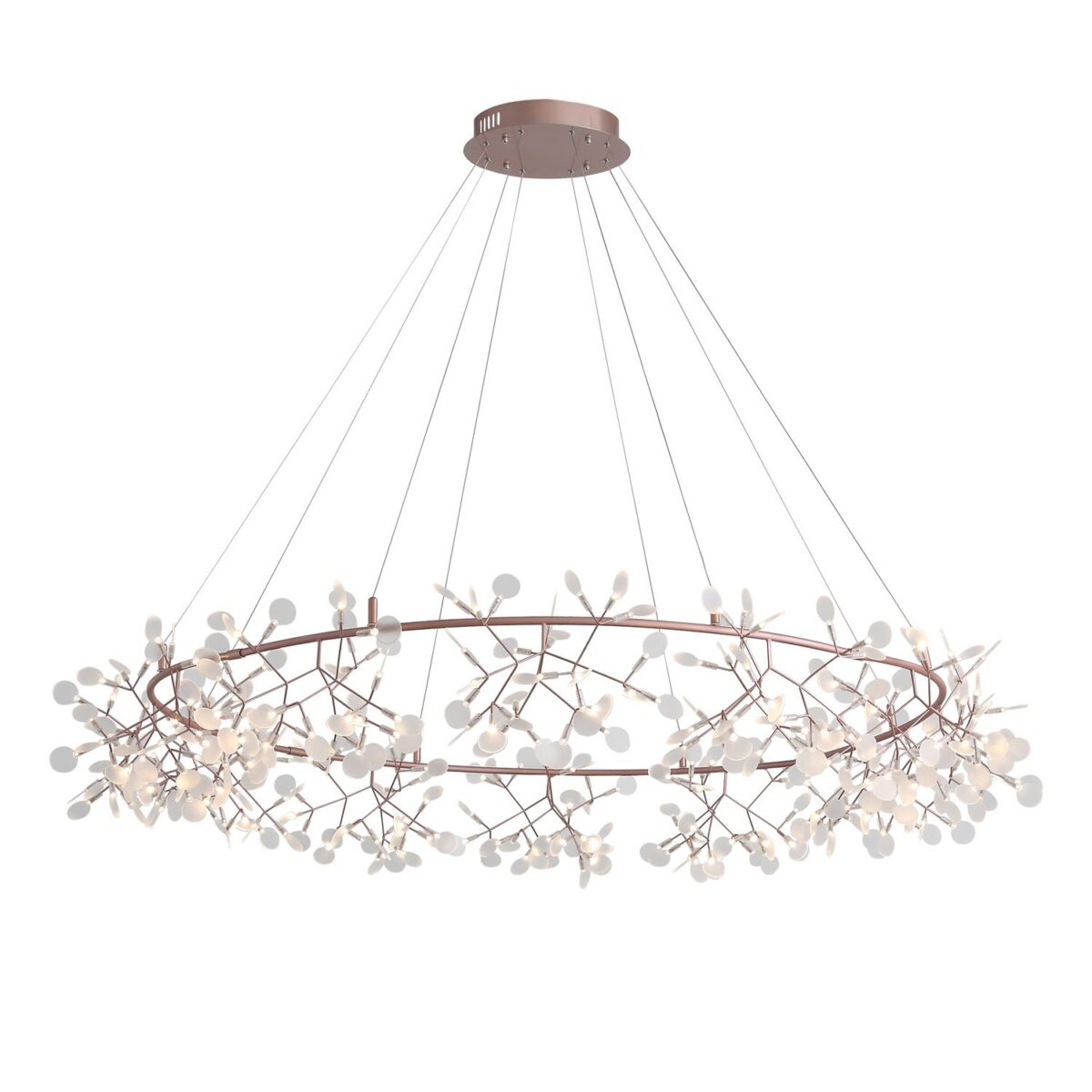 SL379.203.324 Люстра подвесная ST-Luce Медный/Белый LED 324*0,5W 3500K  (из 2-х коробок) РАФИНА — изображение 2