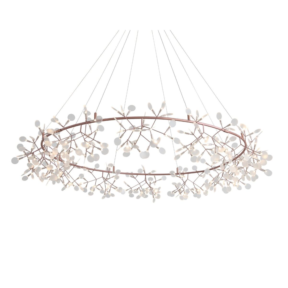 SL379.203.324 Люстра подвесная ST-Luce Медный/Белый LED 324*0,5W 3500K  (из 2-х коробок) РАФИНА — изображение 3