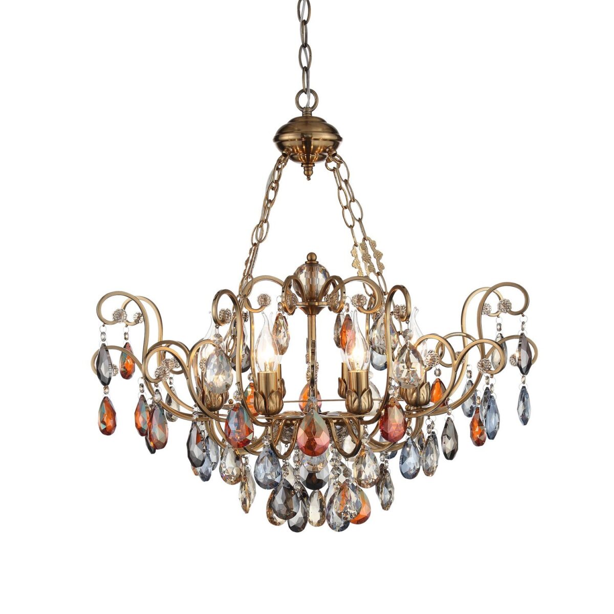 SL421.303.08 Люстра подвесная ST-Luce Бронза/Мульти E14 8*40W ВИАНЕТА — изображение 3