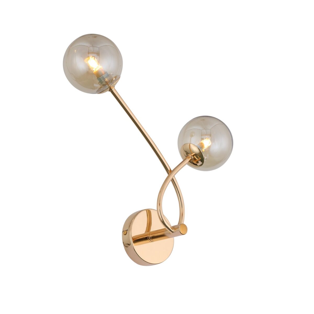 SL435.201.02 Бра ST-Luce Золотистый/Коньячный G9 2*3W ПАРИОН — изображение 1