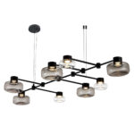 SL6005.403.08 Светильник подвесной ST-Luce Черный/Дымчатый, Прозрачный LED 8*3W 3000K ВАЛЛО — изображение 3