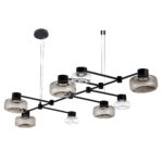 SL6005.403.08 Светильник подвесной ST-Luce Черный/Дымчатый, Прозрачный LED 8*3W 3000K ВАЛЛО — изображение 4