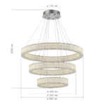 SL6008.103.03 Люстра подвесная ST-Luce Хром/Хром LED 3*95W 3000K ЛАТОЦЦО — изображение 4