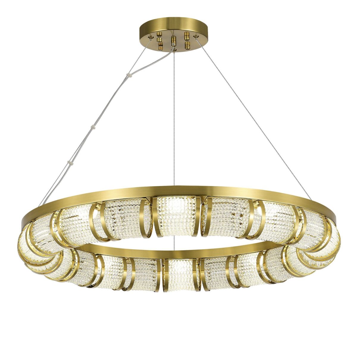 SL6011.313.01 Светильник подвесной ST-Luce Латунь/Прозрачный LED 1*65W ЭСМЕ — изображение 1