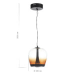 SL6014.413.01 Светильник подвесной ST-Luce Черный/Коричневый, Черный LED 1*17W 3000K РИПЛ — изображение 6
