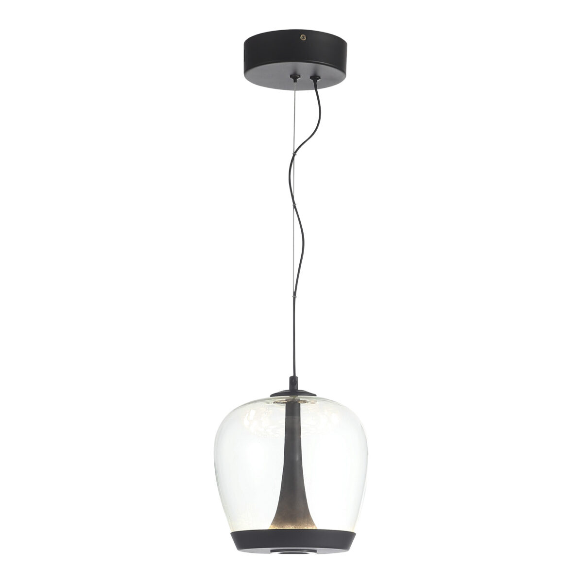 SL6014.423.01 Светильник подвесной ST-Luce Черный/Прозрачный, Черный LED 1*17W 3000K РИПЛ — изображение 1